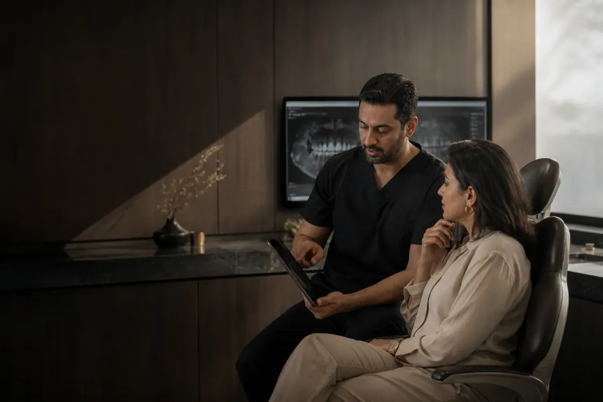 Ivory and Oak cinematic dental website preview