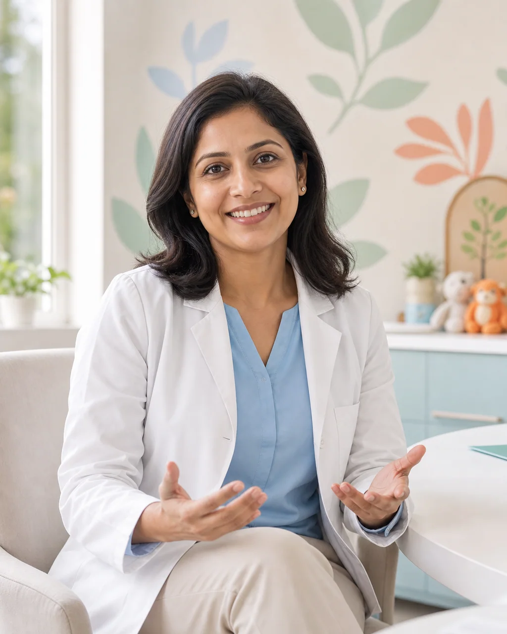 Portrait of fictional paediatrician Dr. Tara Gulati