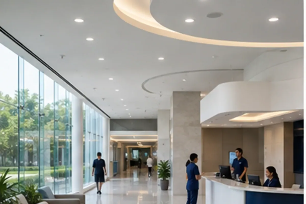 Meridian multi-page hospital wayfinding website preview