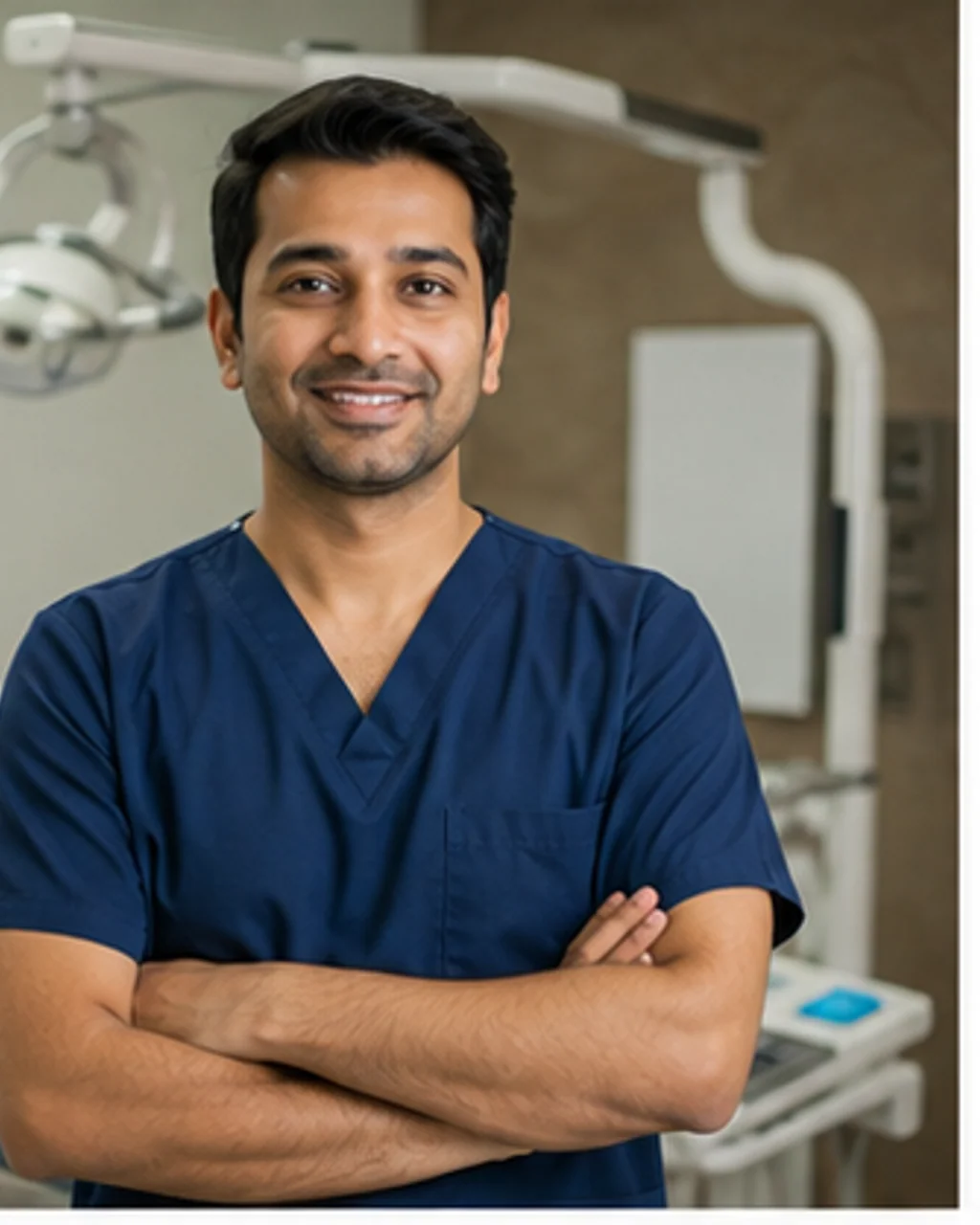 Portrait of fictional professional Dr. Arjun Saini