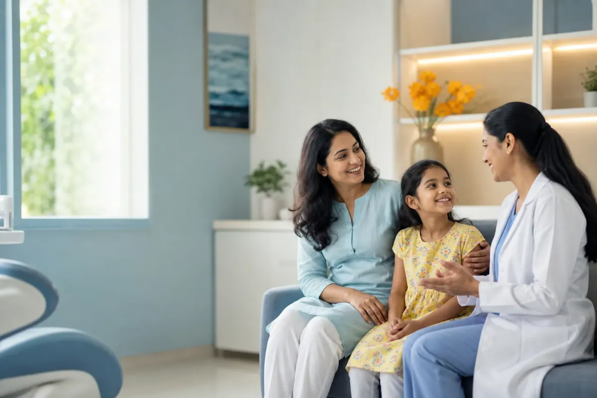 Pearlline family dental website preview