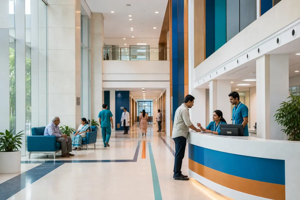 Sahaj hospital wayfinding website preview