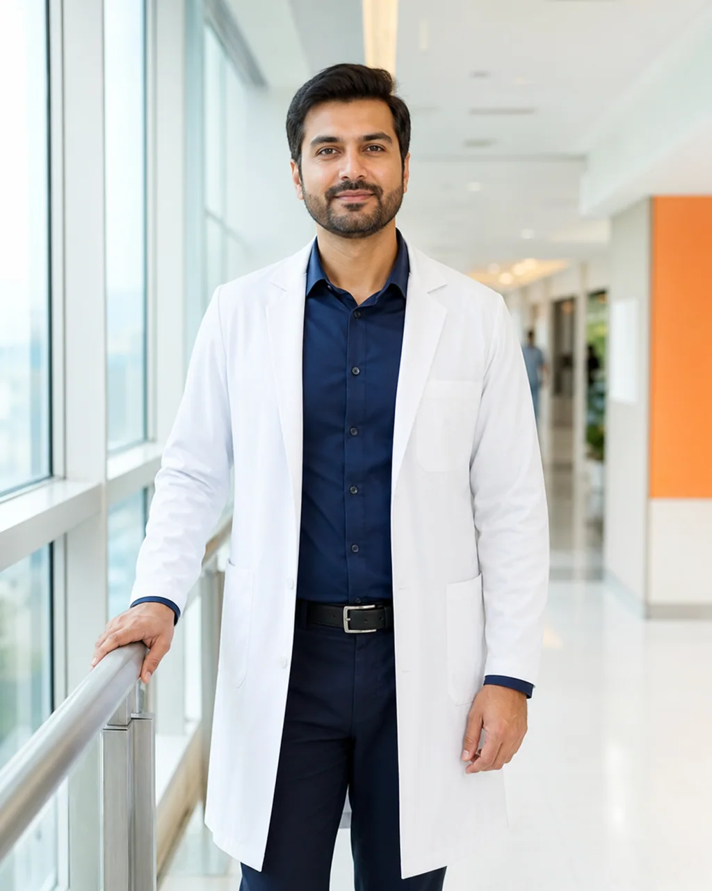 Portrait of fictional orthopaedic specialist Dr. Karanveer Suri