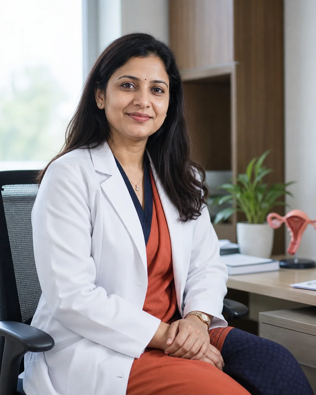 Portrait of fictional specialist Dr. Ritu Bansal