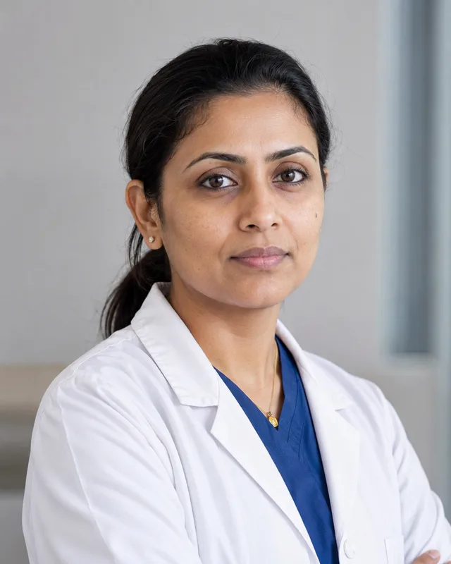 Fictional portrait of Dr. Kavya Sethi