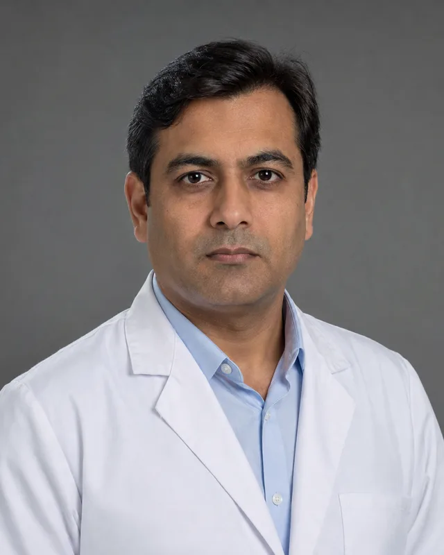 Fictional portrait of Dr. Nikhil Rao