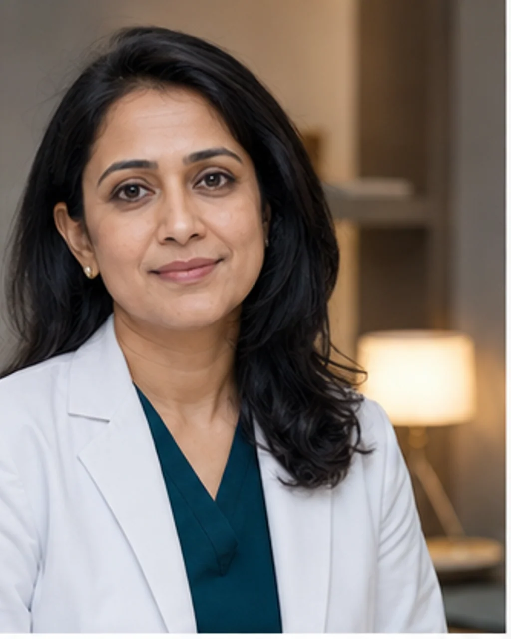 Portrait of fictional professional Dr. Ishita Rao