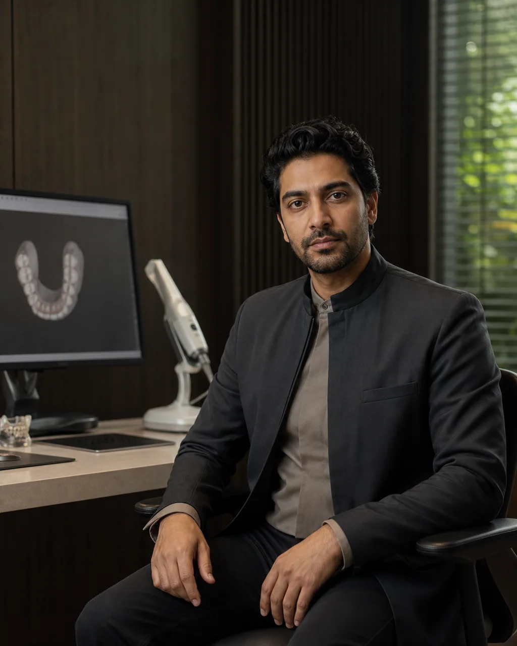Portrait of fictional orthodontist Dr. Vihaan Arora