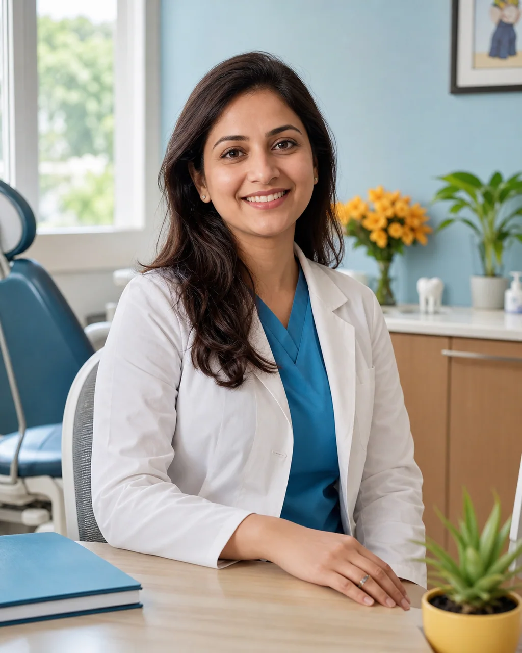 Portrait of fictional dentist Dr. Ananya Khurana