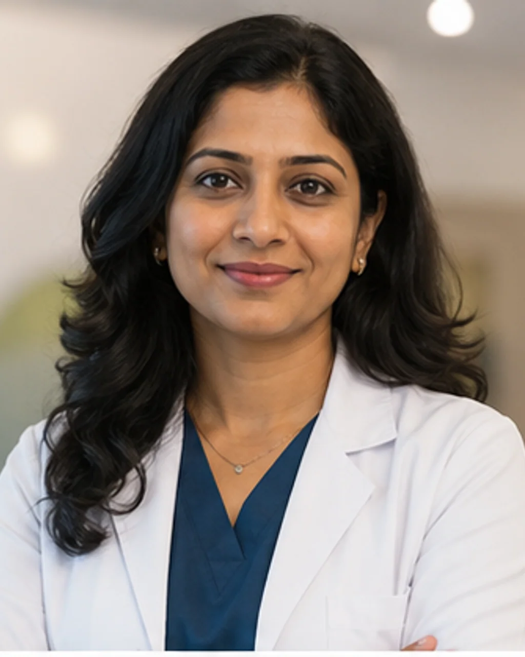 Portrait of fictional professional Dr. Aditi Malhotra